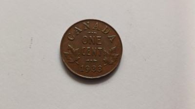 Canada-1 Cent 1933 foto