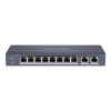 SWITCHSwitch 8 porturi PoE&#039;2 porturi uplink RJ45 Gigabit - HIKVISION DS-3E0310P-E-M SafetyGuard Surveillance