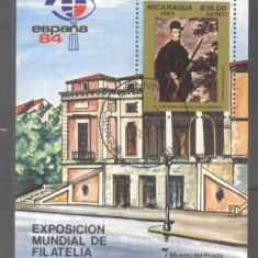 Nicaragua 1984 Espana 84 perf. sheet Mi.B157 used TA.079