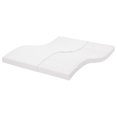 vidaXL Saltea din spumă, alb, 160x210 cm, 7 zone, duritate 20 ILD 4016651 foto