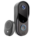 Cumpara ieftin Videointerfon HD wireless JT-V30 , vedere nocturna, 2 baterii incluse, Negru