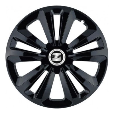 Set 4 Capace Roti Terra Negru R15, pentru Seat foto