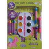 Scriu, citesc si colorez, Unicorni, Girasol