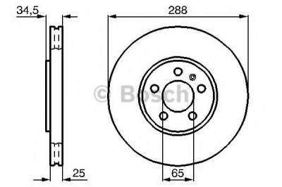 Disc frana SKODA FABIA II Combi (2007 - 2014) BOSCH 0 986 478 867 foto