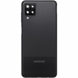 Capac Original cu geam camera Samsung Galaxy A12 negru Swap (SH)