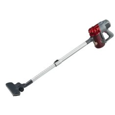 Aspirator vertical 2 in 1 TRIA CYCLONIC, Studio Casa, filtru hepa, 600 Wati, 800ml, Negru/Rosu
