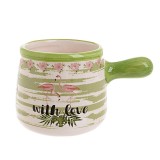 Cumpara ieftin Ghiveci flori Flamingo cu maner 8.5cm x 7cm x 11.5cm