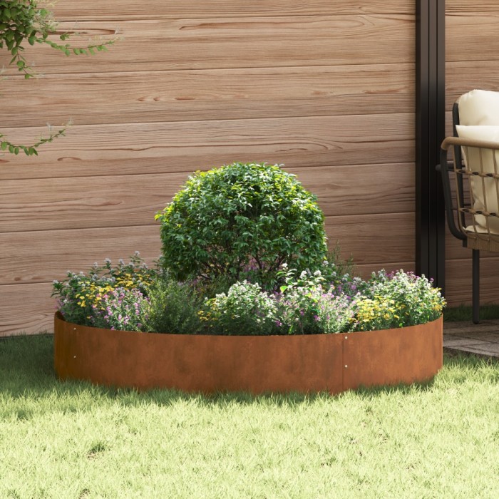 vidaXL Jardiniere 5 buc 120x120x20 cm din oțel Corten