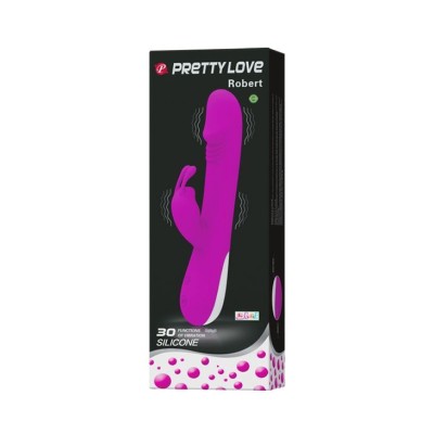 Vibrator rabbit elegant din silicon si cu 30 functii de vibratii si pulsatii foto