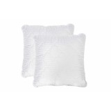 Set 2 Perne matlasate microfibra Striata 70x70 cm