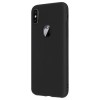 Husa Silicon Negru Mat Apple iPhone X, Anti-soc, Anti-zgarieturi, Flexibila