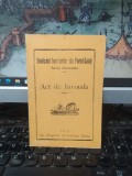 Sindicatul Lucrătorilor Port Galați, Cherestele, Act &Icirc;nvoială 1911, Carte Veche Rară