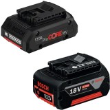 Bosch ProCORE + GBA - Acumulator Li-Ion 18 V 4 Ah + Acumulator Li-Ion 18 V 5 Ah