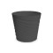 Ghiveci Model Toscana, Separator Inclus, 14x13 cm, Gri, Ghiveci Toscana, Ghivece Toscana, Ghiveci cu Separator de Apa, Ghiveci de Plastic, Ghiveci pen