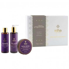 Set Cadou Ritual Ayurvedic pentru Par cu Sampon Balsam si Masca 1 set Isha