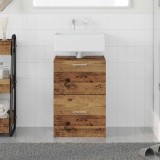 VidaXL Cabinet pentru chiuvetă Lemn Vechi 40x37x59 cm Lemn Ingineresc