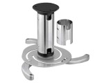 Goobay Suport de tavan argintiu ajustabil 10kg Hmin: 130mm Hmax: 200mm