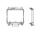 Radiator apa Hyundai Terracan, 2001-2006 Motor 3.5 V6, Cv Automata, Aluminiu/Plastic Brazat, 568x508x26, SRL, OE: 25310h1810; 25310h1830,