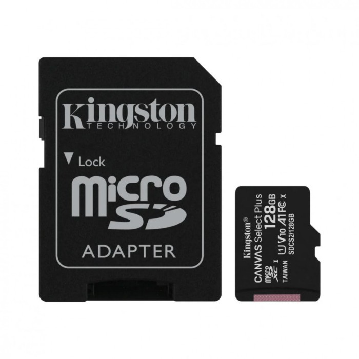 Card de Memorie MicroSDXC Kingston Select Plus, 128GB, Adaptor SD,