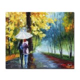 Tablou stilizat pictat manual, Impreuna cu prietena mea, 60x50cm ulei pe panza, Superb