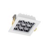 Spot LED patrat Roma SQ9 12W 4000K IP20, alb argintiu, Metsan