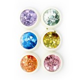 Set de 2 unități: Set 6 paiete decorative pentru unghii, mix