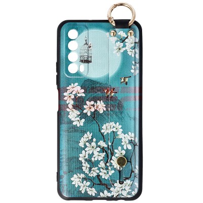 Toc TPU Crossbody Design Huawei P smart 2021 Flowers foto