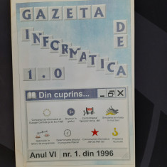 Gazeta De Informatica Nr. 1 din 1996