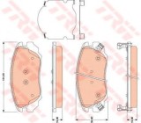 Set placute frana,frana disc CHEVROLET MALIBU (V300) (2012 - 2016) TRW GDB1782