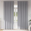 VidaXL Perdele cu perdele 2 pcs Gri deschis 260 x 140 cm Poliester
