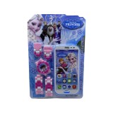 Set Frozen ceas si telefon copii