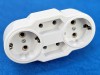 Triplu stecher 4P, 2P Suko ceramic, 2P normale, max 16 A, 250 V