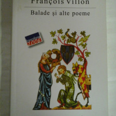 BALADE SI ALTE POEME - FRANCOIS VILLON