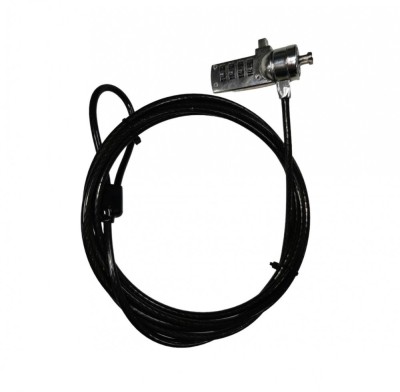 Cablu anti-furt cu cifru pentru laptop compatibil sistem kensington foto