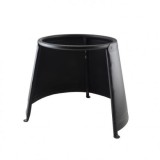 Cumpara ieftin Suport Ceaun Fonta 10/14/16L Perfect Home 34cm, Protectie Vant, Negru, Focar Ceaun
