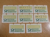 Germania Etichete Poștale Automate ATM Deutsche Bundespost Lot 8 Piese MNH -A771