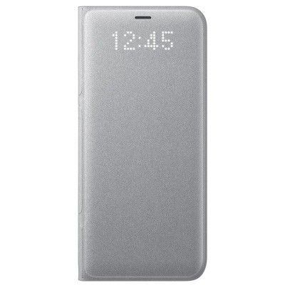 Husa de protectie Samsung LED View Cover pentru Galaxy S8 Plus, Silver foto