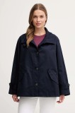 United Colors of Benetton jachetă de bumbac culoarea bleumarin, de tranziție, oversize, 2QJYDN07Y