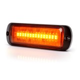 Cumpara ieftin Proiector Stroboscopic Led Portocaliu 1469 W218 Cu Montare In Grila, 2 Faze Flash, 12V-24V, 21W