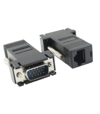Set adaptor VGA tata la VGA tata prin cablu RJ45 2buc maxim 20m foto