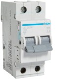 Siguranta automata 63A 2P Curba C 6ka Hager MC263A