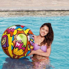 Minge gonflabila de plaja si piscina multicolora 91 cm Bestway 31044