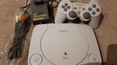 Consola Sony Playstation 1, PS One, PS1 completa 1 maneta originala,1 joc bonus. foto