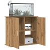 Suport acvariu, stejar artizanal, 81x36x73 cm, lemn prelucrat