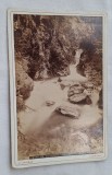 CVD - Poza veche anii 1900 - fotografie pe carton, cascada Balme Rousse - fotografie realizata de atelierele J. Tairraz - Chamonix