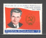 Romania.1986 65 ani pcr XR.955