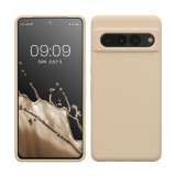 Husa Kwmobile pentru Google Pixel 7 Pro, Crem, Silicon, KWM0000171J033C, Carcasa