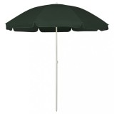 vidaXL Umbrelă de soare de plajă, verde, 240 cm 314705