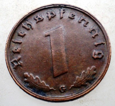 B.113 GERMANIA 1 REICHSPFENNIG 1940 G foto