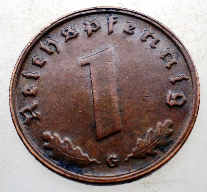 B.113 GERMANIA 1 REICHSPFENNIG 1940 G